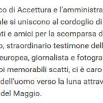 messaggio di cordoglio del sindaco di Accettura