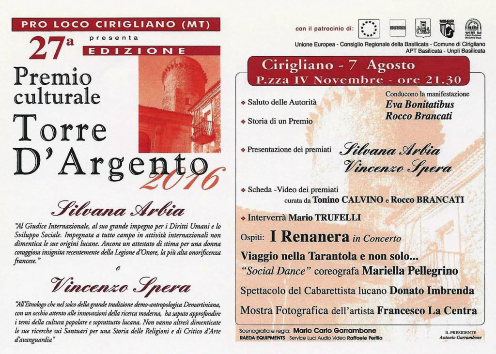 premio Torre d'argento Cirigliano
